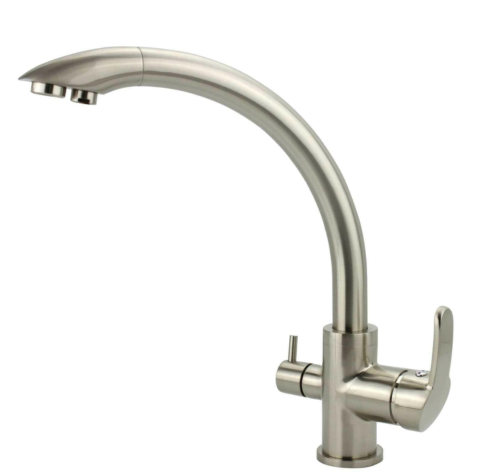 WL-303CR Three Way Kitchen Faucet - WATERLUX