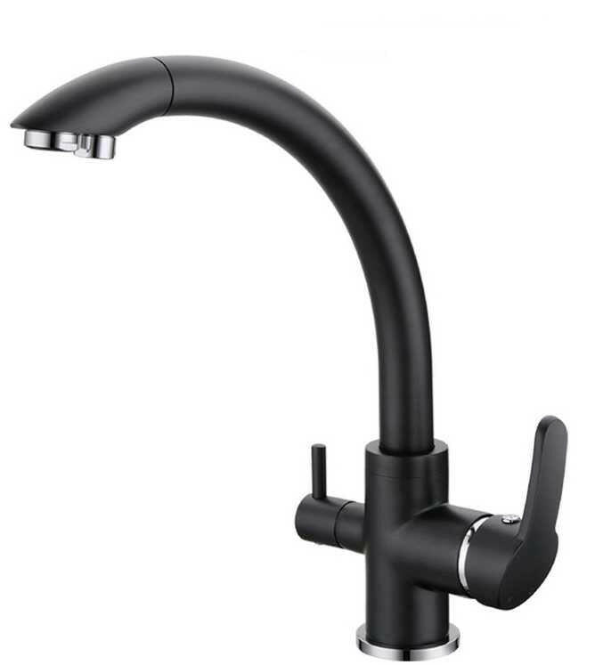 WL-303CR Three Way Kitchen Faucet - WATERLUX