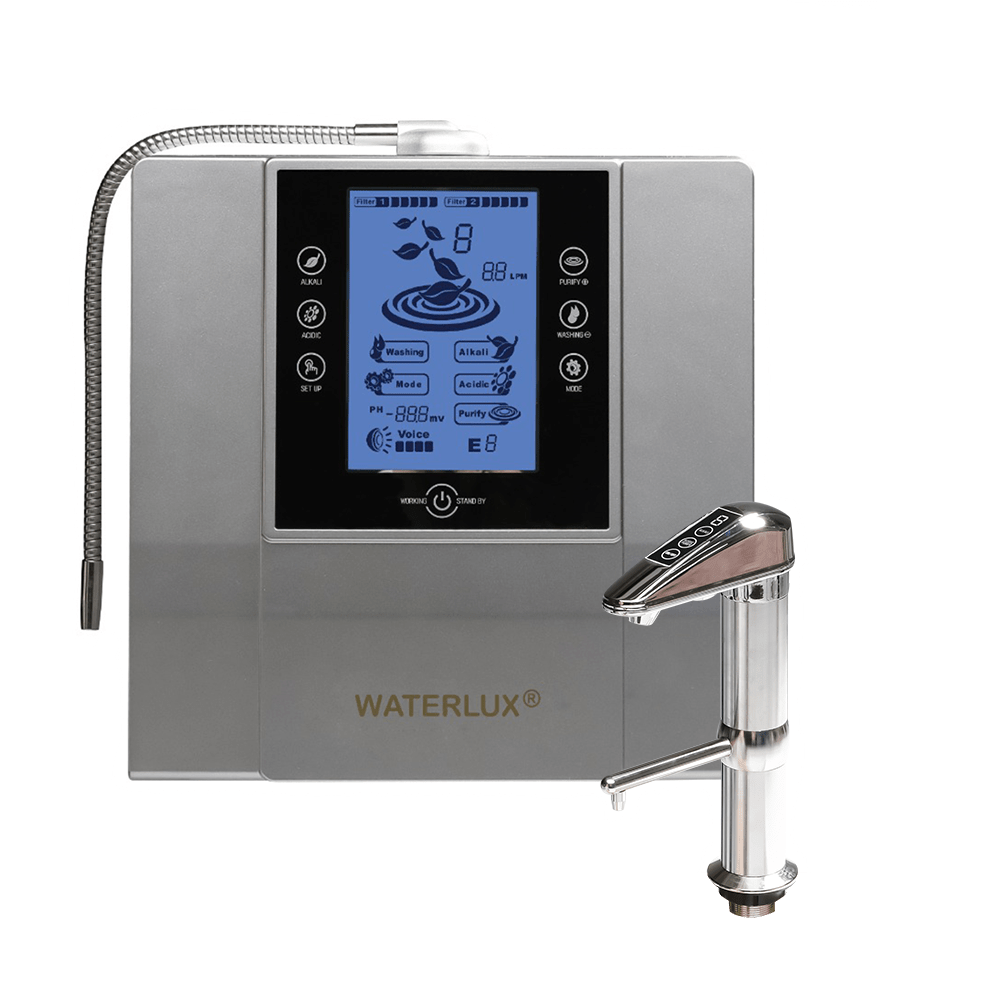 Alkaline Water Ionizer Hydrogen Machine 9 Plates - WATERLUX