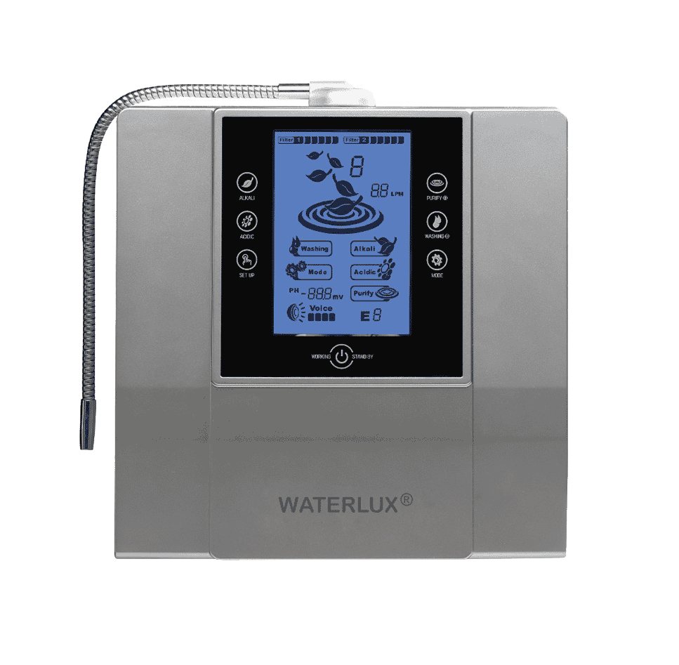 Alkaline Water Ionizer Hydrogen Machine 9 Plates - WATERLUX
